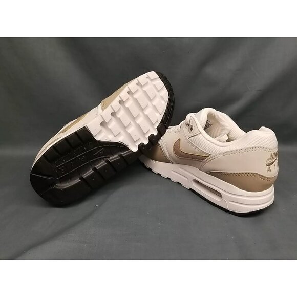 Nike Air Max 1 (GS) Sneakers Phantom Khaki Light Brown Boys Size 1Y NEW with BOX - Picture 2 of 12
